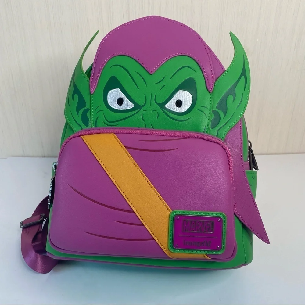 NWT Loungefly Marvel: Green Goblin Cosplay Backpack